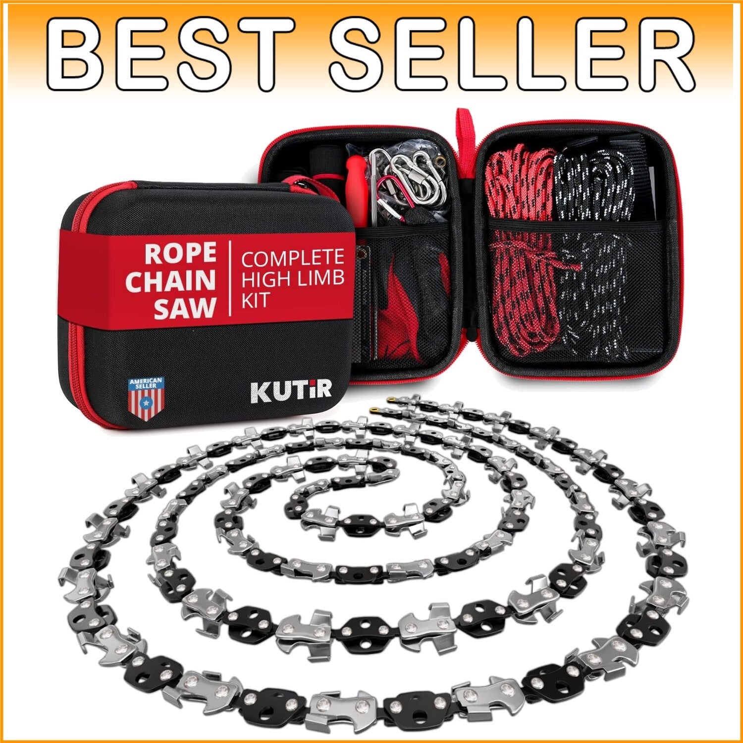 48" High Limb Rope Saw - Effortless Tree Cutting with Dual-Sided Sharp Blade