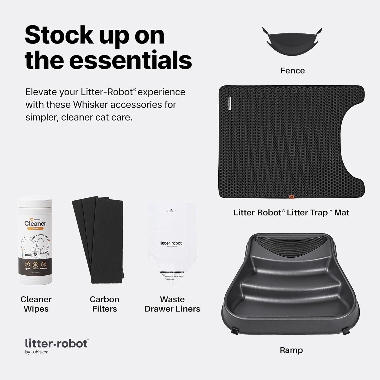 Custom Fit Litter-Robot Waste Drawer Liners - 100 Disposable Bags, 11 Gallon