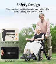 Load image into Gallery viewer, Folding 2-in-1 Walker Wheelchair for Seniors - Portable, Durable &amp; All Terrain
