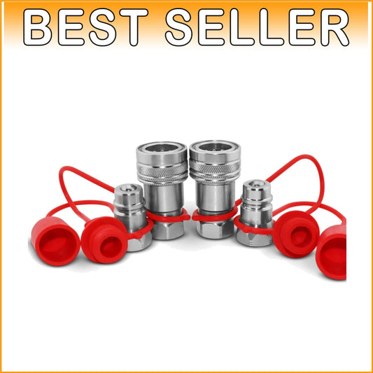 2 Sets of 1/2" Pioneer Style Hydraulic Quick Connect Couplers for All Industries
