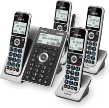 Load image into Gallery viewer, 4-Handset Cordless Home Phone with Smart Call Blocker &amp; Full Duplex Speakerphone