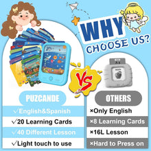 Load image into Gallery viewer, Interactive Toddler Learning Tablet - Bilingual, Volume Control, Safe &amp; Engaging