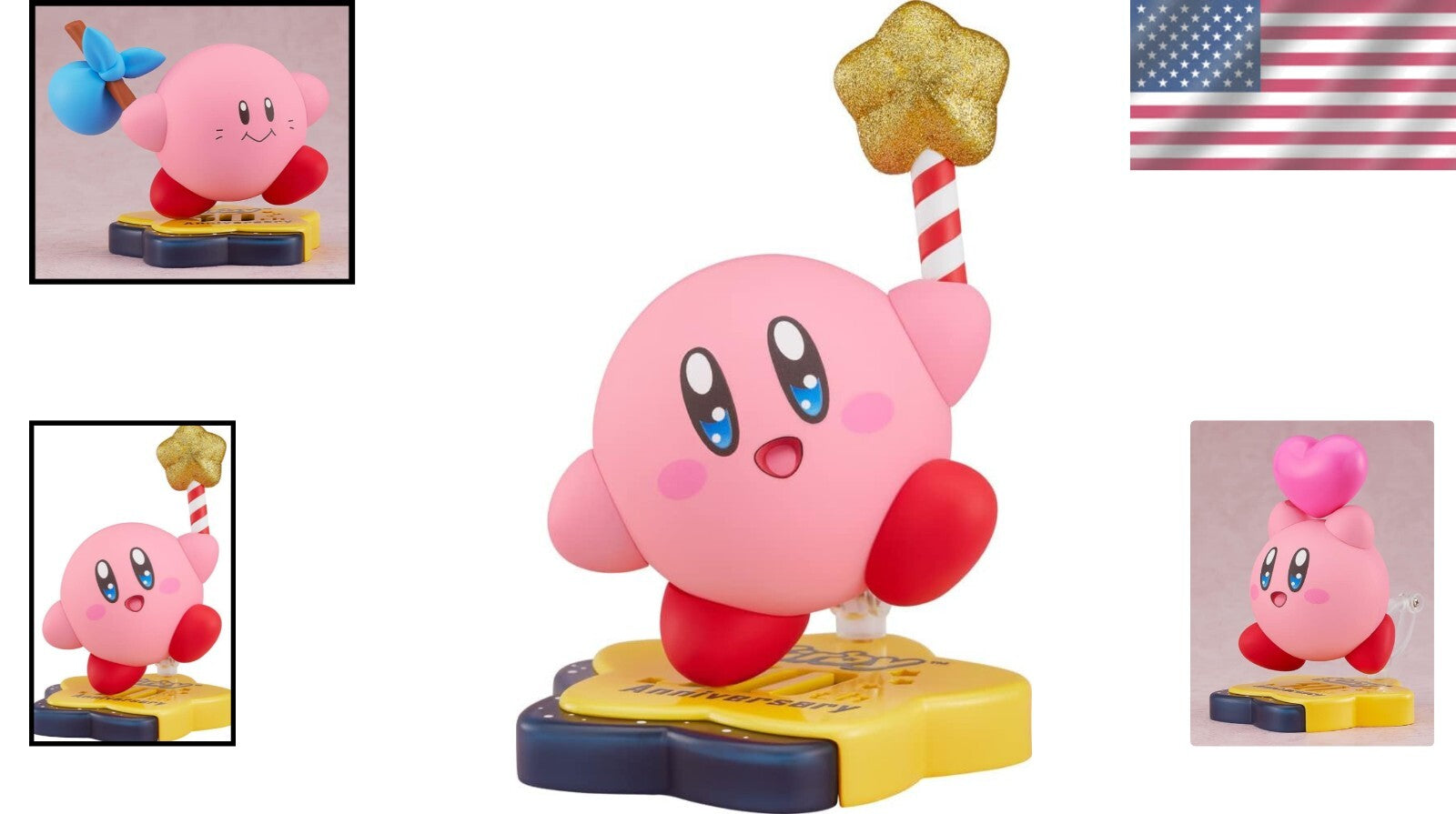 Special Kirby 30th Anniversary Nendoroid - Complete with Star Rod & Face Parts