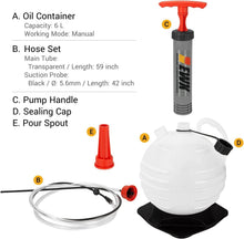 Load image into Gallery viewer, Efficient 6L Fluid Extractor Pump for Cars, Boats, and Motorcycles - Easy Use