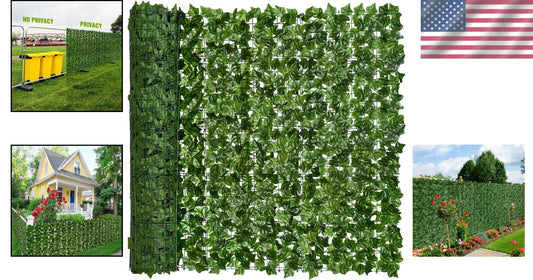 59x236.2inch Faux Ivy Leaf Fence for Versatile Privacy - Perfect for Gardens