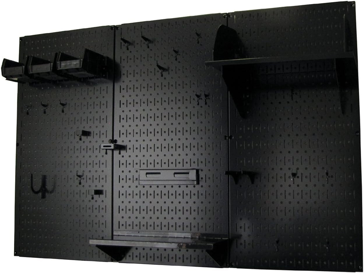 4 ft. Industrial Metal Pegboard Organizer Kit - Ultimate Tool Storage Solution