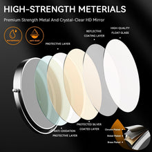 Load image into Gallery viewer, Double-Sided 20X Magnifying Chrome Makeup Mirror with Wall-Mount &amp; Tweezers