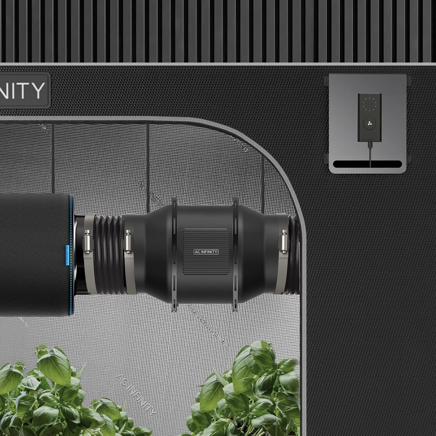 Compact 4-Inch Inline Duct Fan - Perfect for Bathrooms, Kitchens & Grow Spaces