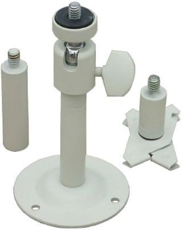 Adjustable 2-6 Inch Security Camera Brackets - 360° Pan & Tilt Mounts - 2 Pack