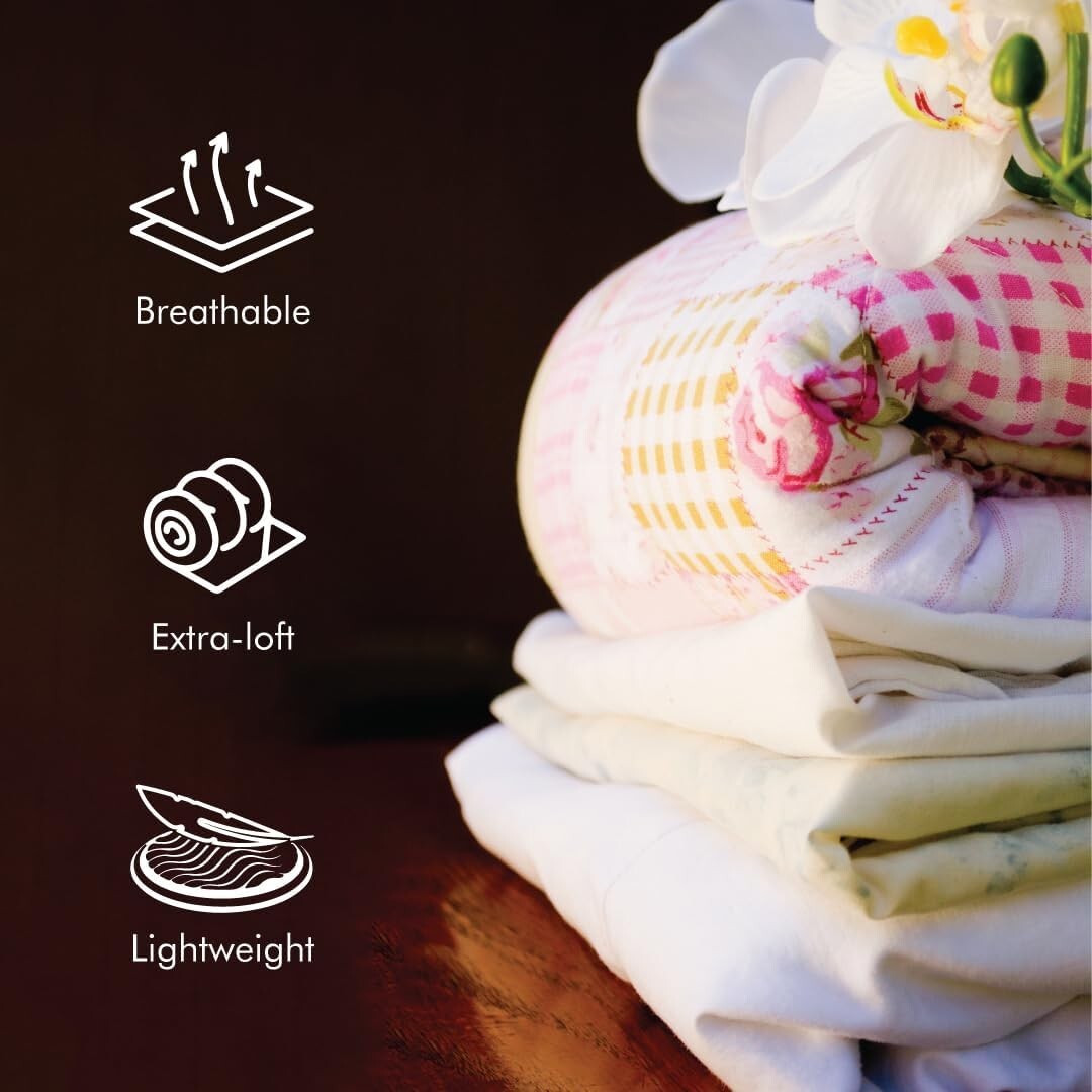 Hypoallergenic 100% Polyester Quilt Batting - 120" x 120" for All Quilting Needs