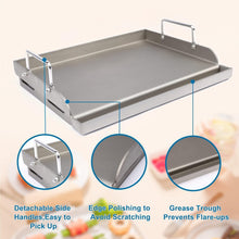 Load image into Gallery viewer, Durable Cast Iron Griddle for Gas Grill - 25" x 16" for Perfect Outdoor BBQs