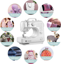 Load image into Gallery viewer, Versatile Mini Sewing Machine for Beginners - Complete Kit &amp; Dual Power Design