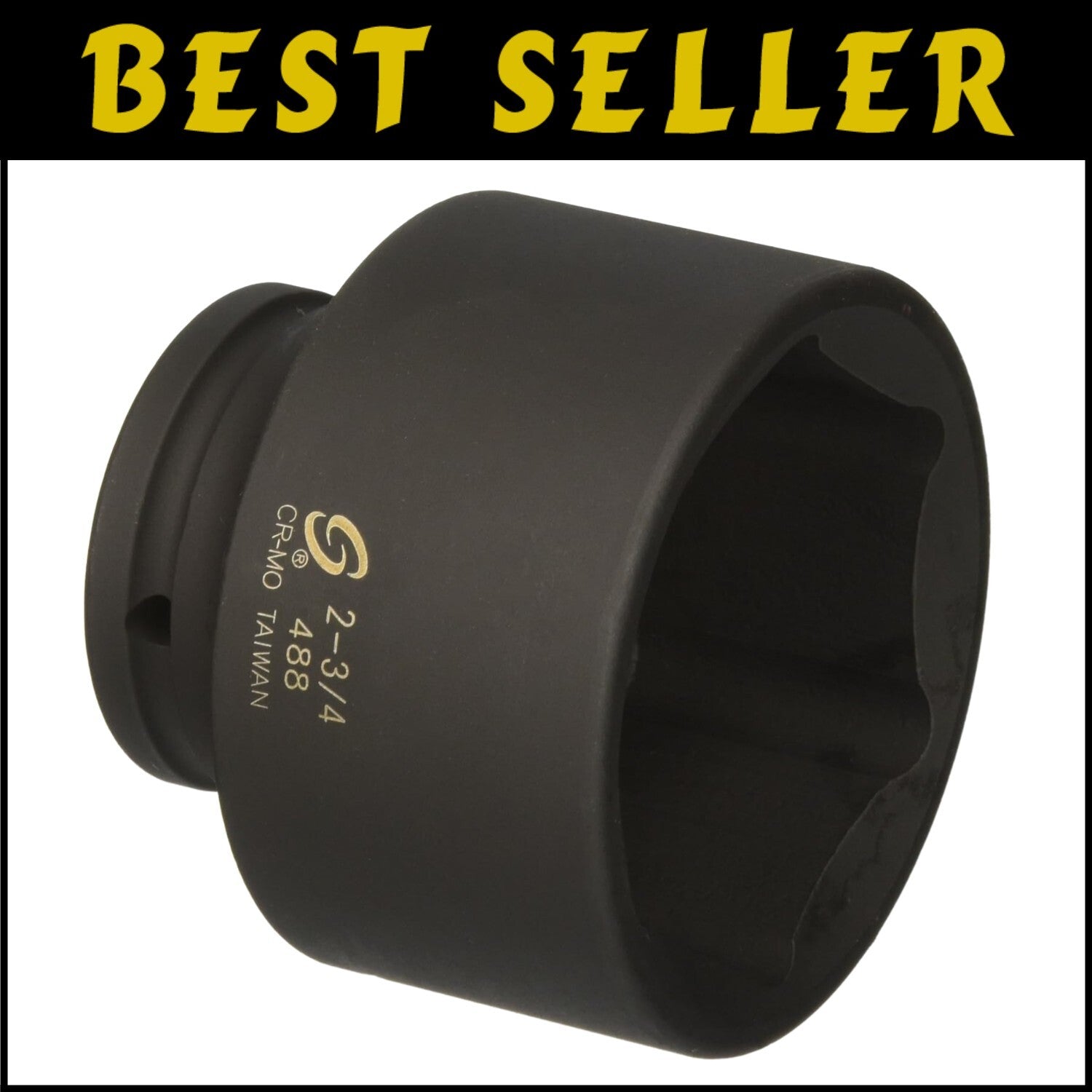 Heavy-Duty 0 3/4-Inch Drive Impact Socket - 2-3/4-Inch, Lightweight Design