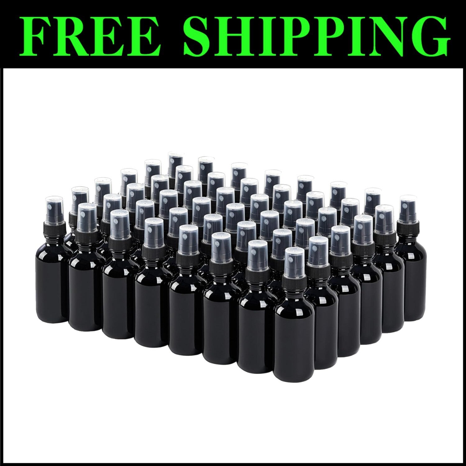 Portable 2 oz Reusable Glass Spray Bottles - Perfect for Travel & Skin Care