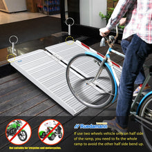 Load image into Gallery viewer, 3FT Portable Folding Wheelchair Ramp - 600 lbs Load Capacity for Home &amp; Outdoor