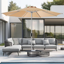 Load image into Gallery viewer, Elegant 9FT Outdoor Umbrella with UV Protection and Easy Crank Mechanism