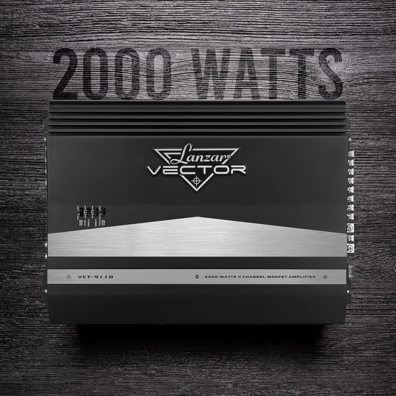 Slim Design 2000 Watt 4 Channel Amplifier - High Power & Versatile Sound Control