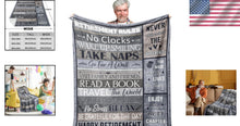 Load image into Gallery viewer, Lightweight Polyester Blanket 80x60in - Perfect Retirement Gift with Humor