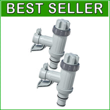 Load image into Gallery viewer, Plunger Valve &amp; Pipe Holder Combo for Above Ground Pools - Easy Install - 2 Pack