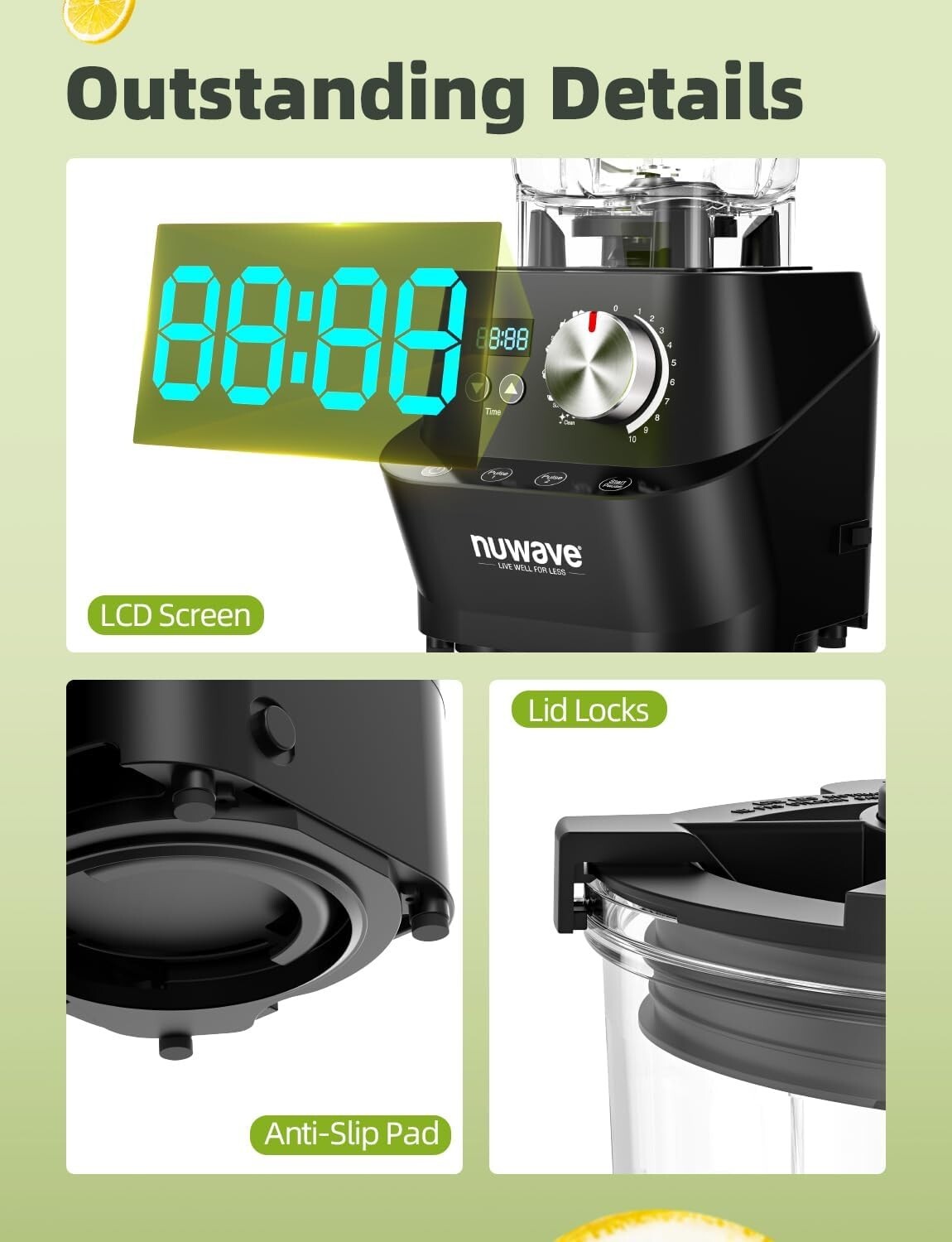 Professional-Grade Infinity Blender with 10 Speeds & Self-Cleaning Feature