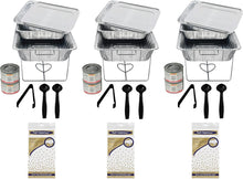 Load image into Gallery viewer, Multi-Color Party Serving Set: 36 Pieces with Chafing Dish and Table Covers