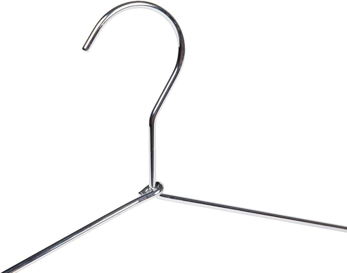 60 Heavy Duty Metal Hangers with Polished Chrome Finish for Ultimate Durability