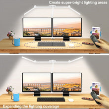 Load image into Gallery viewer, Smart LED Desk Lamp with Remote Control, Dimming &amp; Color Temperature Adjustments