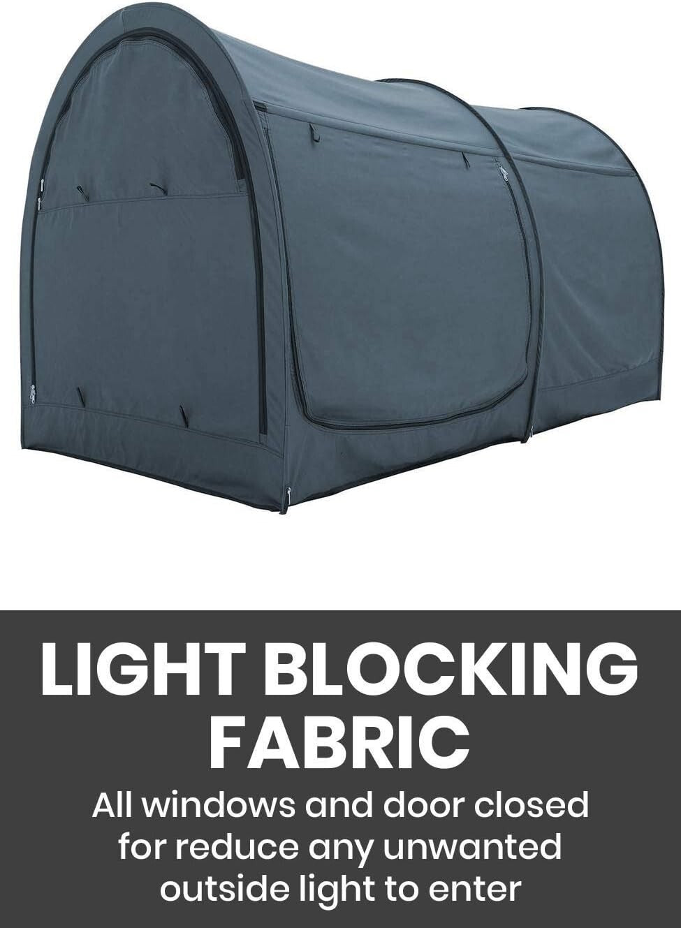 Multifunctional Portable Bed Tent: Pop-Up Charcoal Canopy for Solitude & Naps