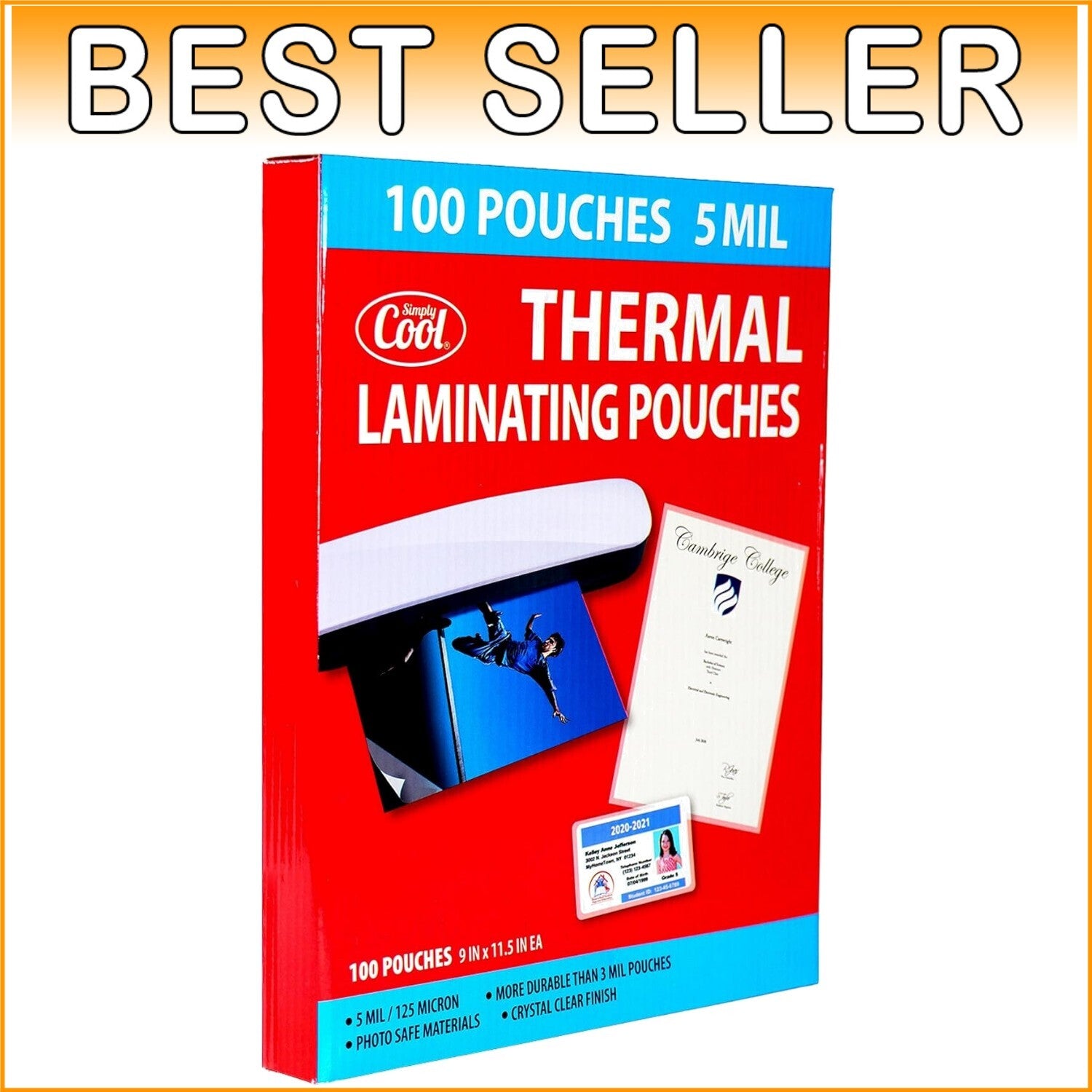 Professional Quality 5MIL Thermal Laminating Sheets - Ideal for Home & Business
