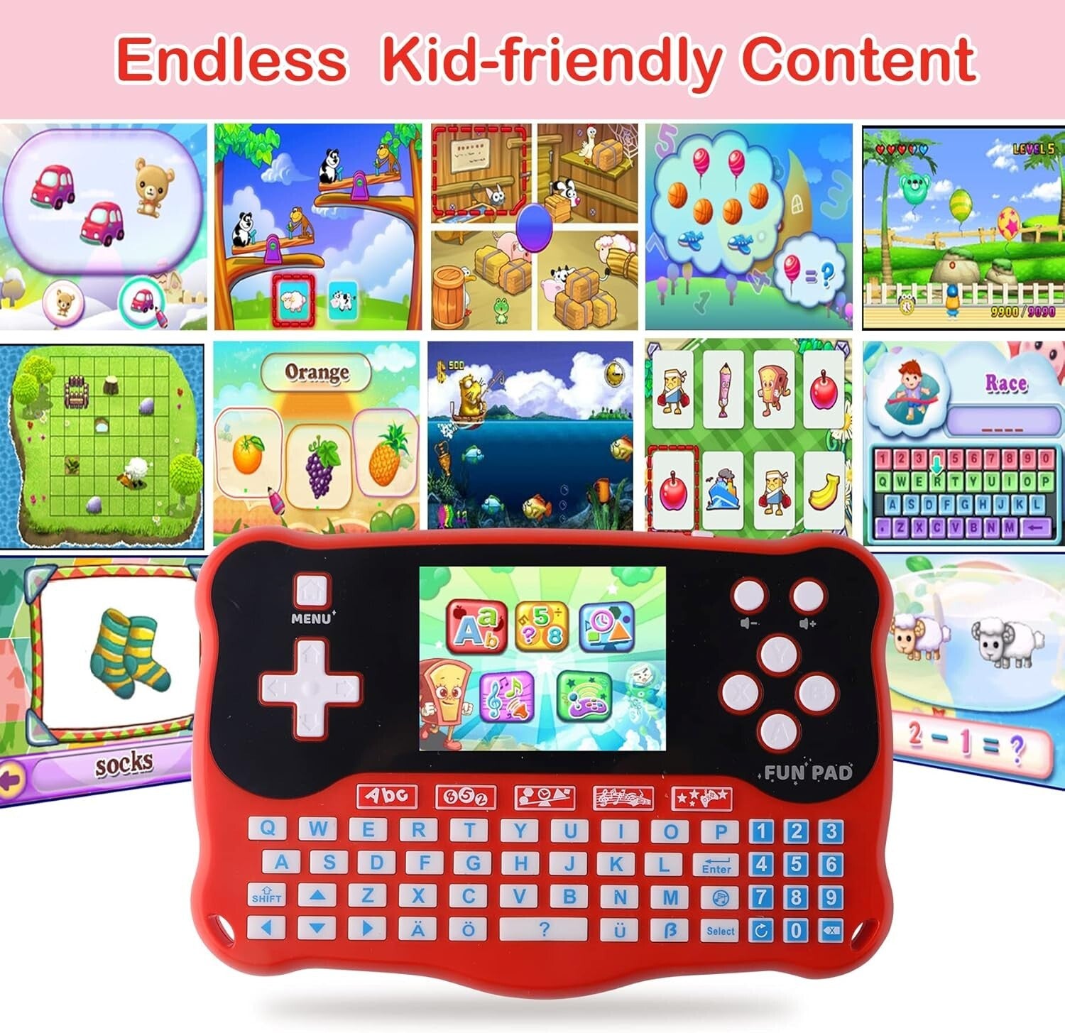 Interactive Educational Tablet for Kids - 102 Fun Learning Activities Ages 3-12