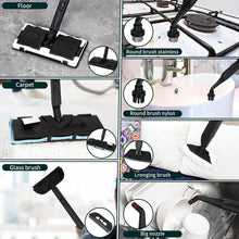 Load image into Gallery viewer, Rolling Canister Steam Cleaner: Fast Heating &amp; 21 Tools for Total Home Cleanup