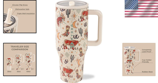 Durable 40 oz Leak-Resistant Water Bottle - Modern Design for Active Lifestyles