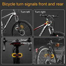 Load image into Gallery viewer, Waterproof Bicycle Tail Light with Remote-Control Turn Signals for Night Safety
