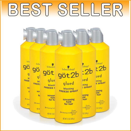 12 oz Glued Blasting Freeze Hairspray Set - Firm Hold, Perfect for Spikes