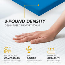 Load image into Gallery viewer, Luxury Gel Memory Foam Trifold Mattress with Washable Cover - Full Size Comfort