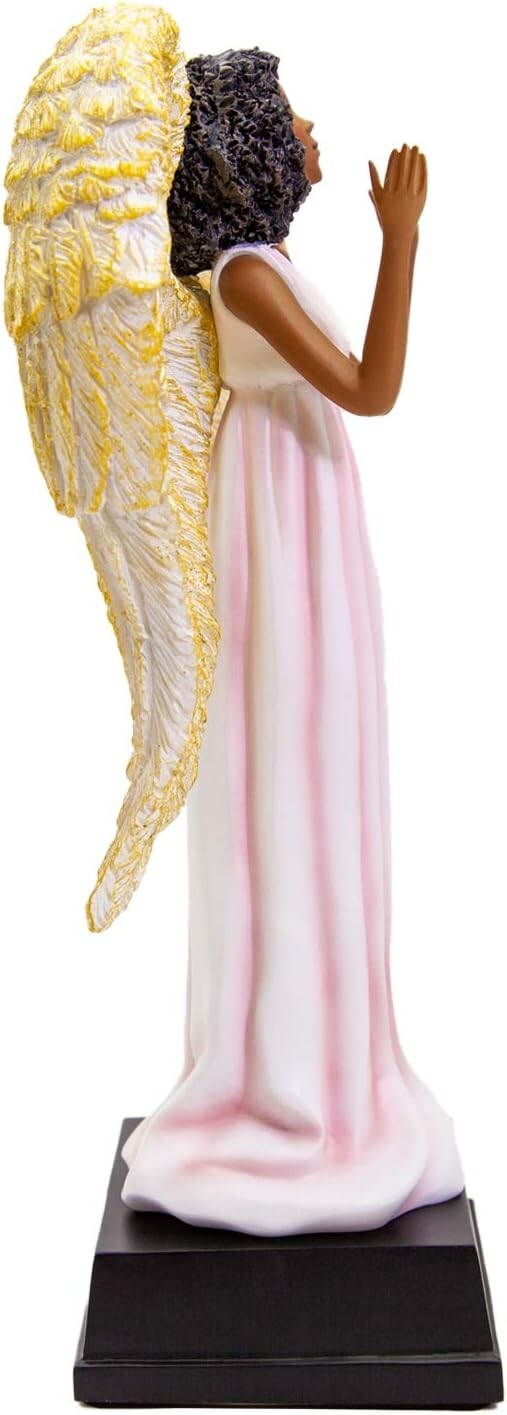 Meaningful Pink Angel Figurine - Perfect African American Gift for All Occasions