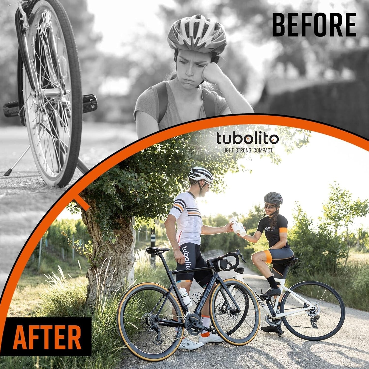 High-Performance 700C TPU Bike Tube with Double Puncture Protection - Pack of 2