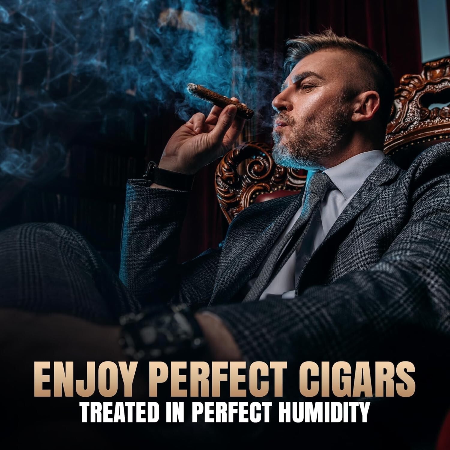 Efficient 3.0 Cigar Humidifier with Soft-Touch Buttons – Perfect Preservation