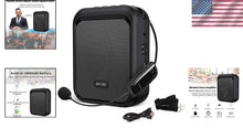 Load image into Gallery viewer, 10W Mini Voice Amplifier - Portable Bluetooth Speaker with UHF Wireless Mic