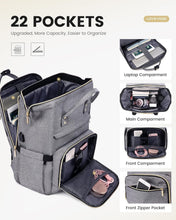 Load image into Gallery viewer, Elegant Water-Resistant Travel Backpack for Women - Laptop Compartment &amp; Charger