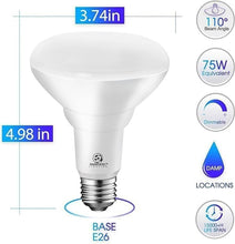 Load image into Gallery viewer, 20-Pack 9W Dimmable LED Ceiling Flood Lights, 75W Equivalent in Daylight White