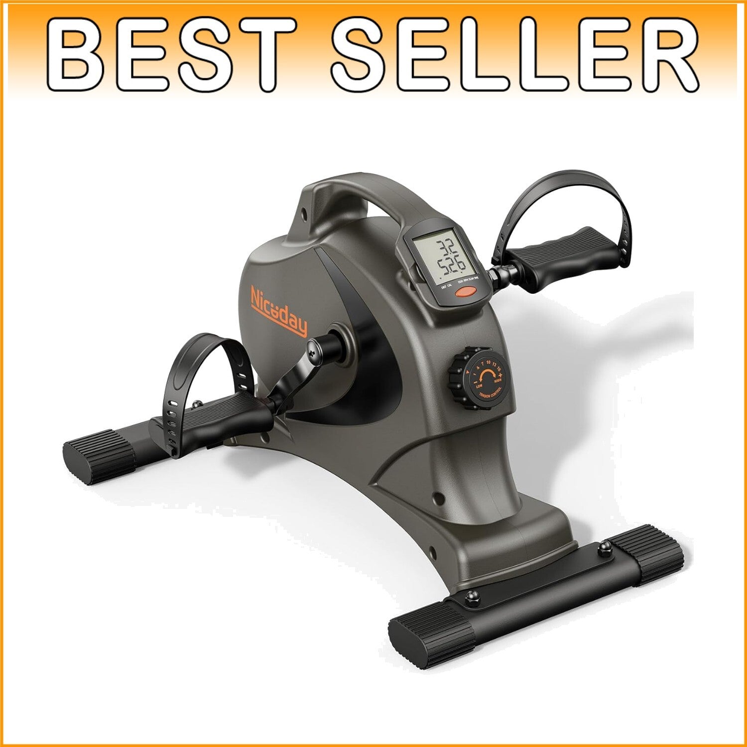 Versatile Office Bike Pedal Exerciser with Magnetic Resistance, Ideal for Rehab