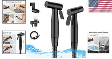 Load image into Gallery viewer, Matte Black Handheld Bidet Sprayer Set - Adjustable Pressure, 2 Pack Bundle