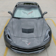 Load image into Gallery viewer, Official GM Licensed C7 Corvette Accordion Sunshade - UV Protection &amp; Style