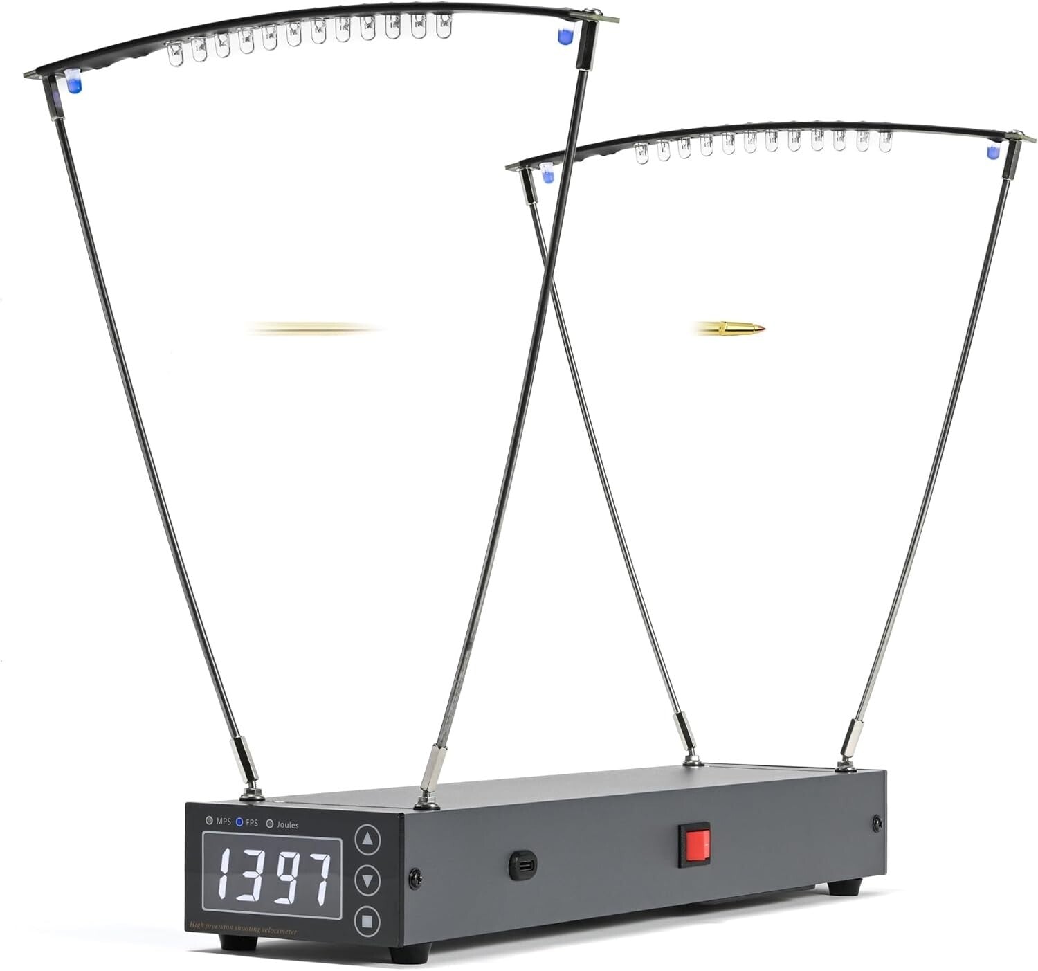 All-Purpose Shooting Chronograph for Projectiles - Accurate Range up to 2000 m/s