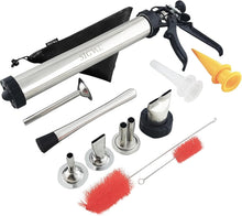 Load image into Gallery viewer, Complete Jerky Gun Kit: 15-Inch Stainless Steel Barrel with Tapered Sausage Tips