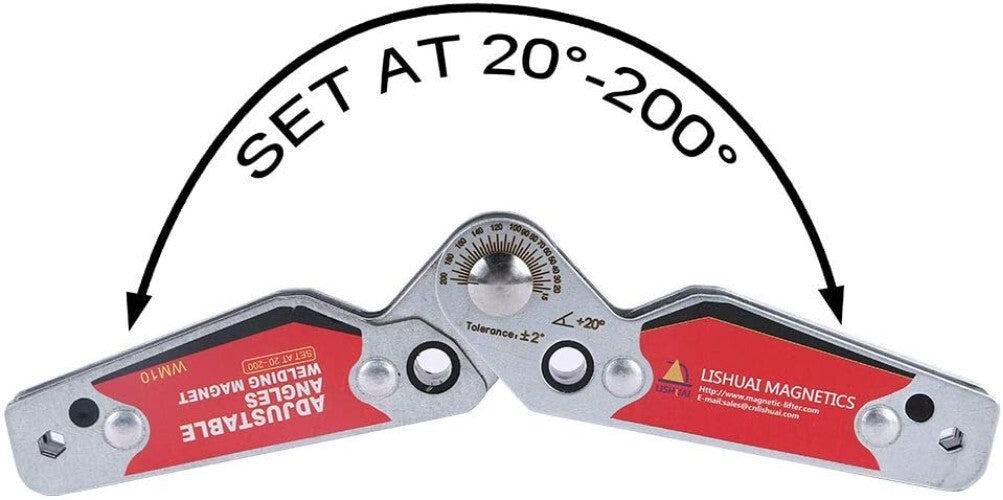 Adjustable Neodymium Welding Magnet 20°-200° | Precision Holder Tool Accessory