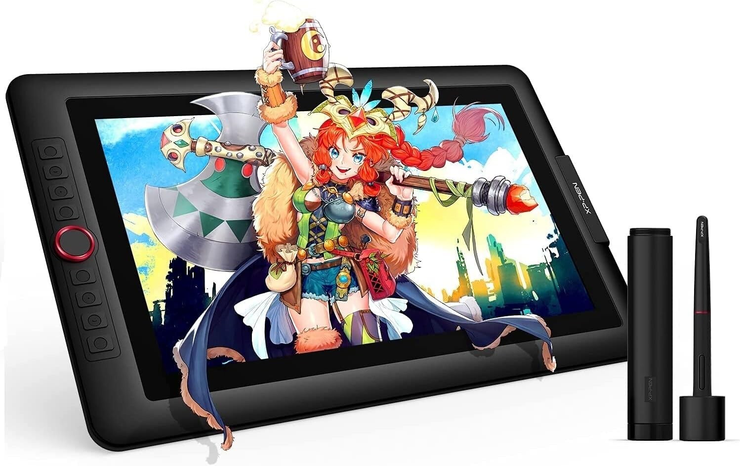 15.6" XPPen Drawing Tablet: Full HD, 8192 Pressure Sensitivity & 8 Shortcut Keys