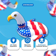 Load image into Gallery viewer, Oversized Americana Eagle Pool Float - Comfortable Ride-On Raft for Adults