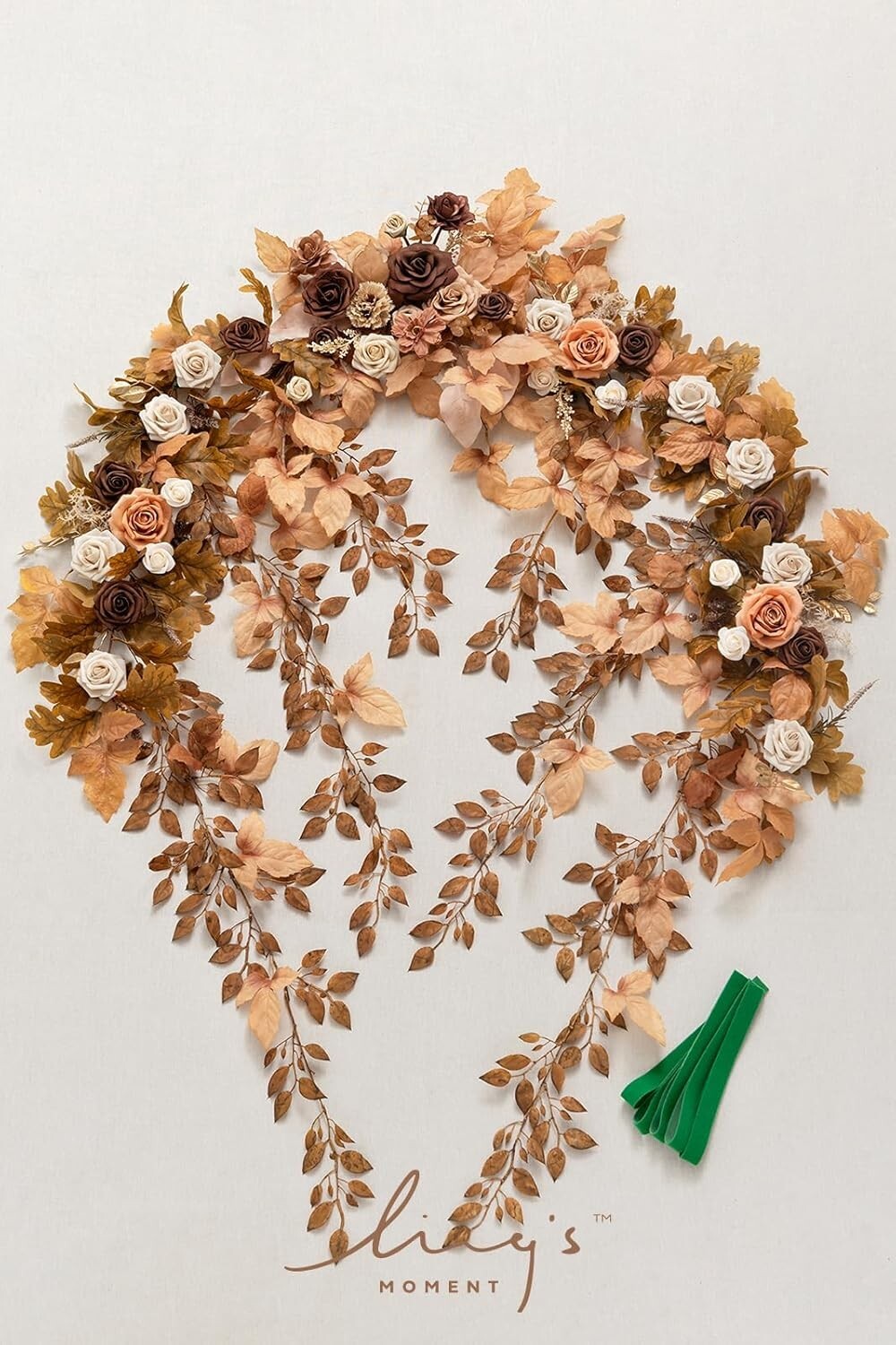 Versatile 6.5FT Floral Garland - Ideal Wedding Arch Decor & Photography Backdrop